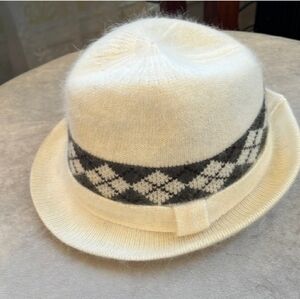 Midnight Velvet "Angora" Fedora hat